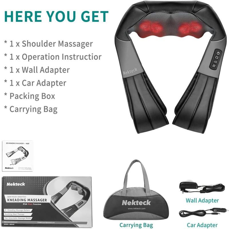 PulseRelief™ Shiatsu Back and Neck Massager